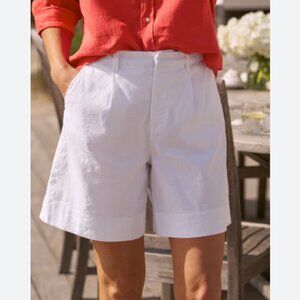 Frank & Eileen Waterford 7.5" Golf Short ITALIAN PERFORMANCE LINEN size:4 White